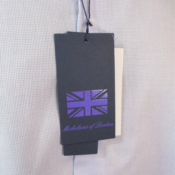 Michelson's of London Micro Gingham Dress Shirt - Picture 6 of 8